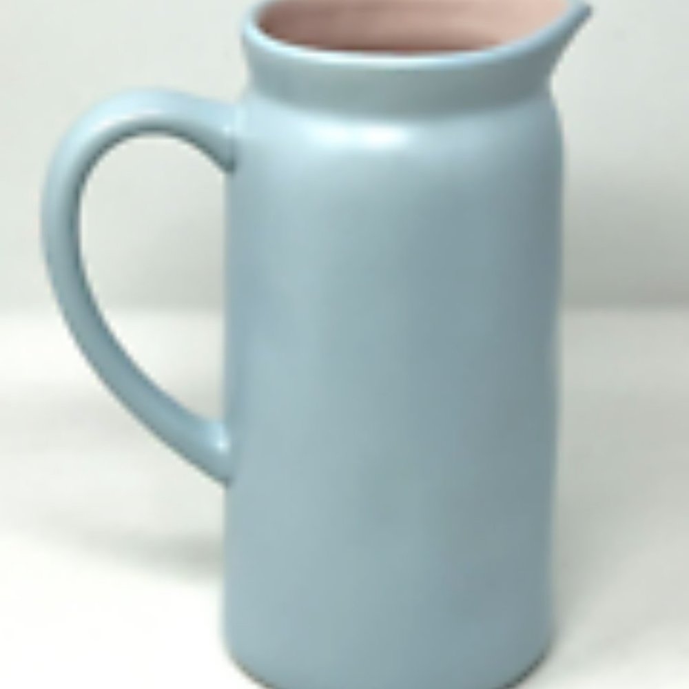 🎄NWT Rae Dunn “Present Wrapping Fuel” Pitcher Light Blue LL 2022 Christmas Xmas - Picture 3 of 6